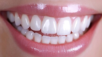 Obraz premium White Teeth: Healthy and Beautiful Smile
