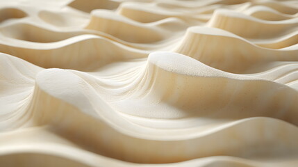 Obraz premium Gentle waves of textured wood on a smooth surface creating an abstract pattern.