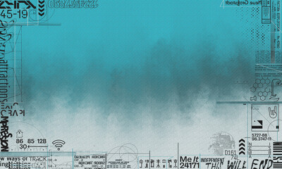 Abstract gradient color background with typography elements