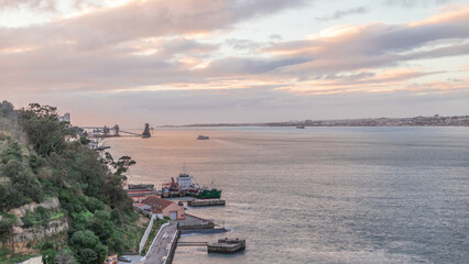Aerial Timelapse From Hill Near
