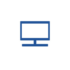 Technology monitor computer Tv or LCD line icon illustration for decoration pattern or creative idea	
