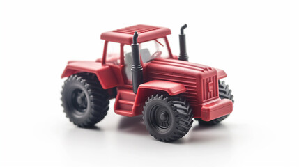 Obraz premium Close-up of a Red Toy Tractor