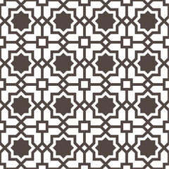Fototapeta premium Seamless abstract geometric pattern in Islamic style