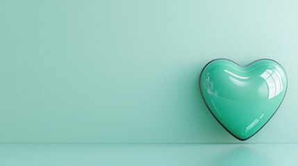 Heart-Shaped Object Minimalist Setting Digital Image Calm Environment Close-Up View Love Concept