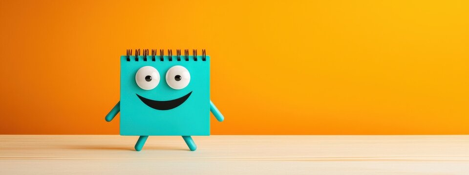 A playful kids' calendar with cartoon characters and vibrant colors.