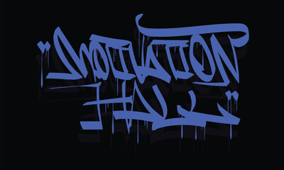 MOTIVATION HALL graffiti tag style design