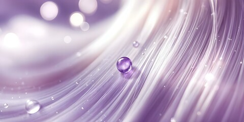 Shimmering Blonde Hair with Hydrating Purple Drops