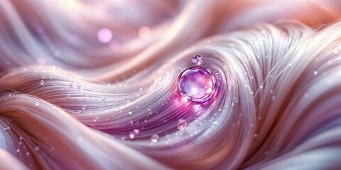 Shimmering Blonde Hair with Hydrating Purple Drops