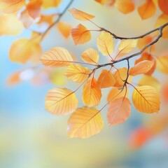 Obraz premium Autumn leaves photo background