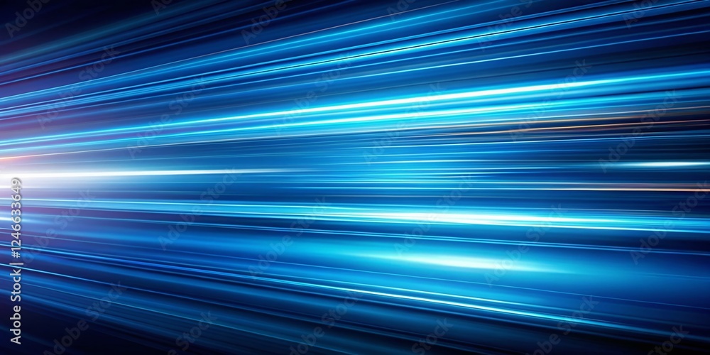 Poster abstract blue speed lines border design template - dynamic motion background