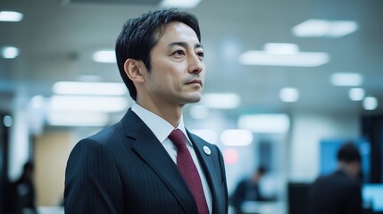 A snapshot of Japan business lifestyle, showcasing teamwork in a modern office.