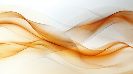 Abstract flowing waves in warm orange tones create soothing visual experience. gentle curves and gradients evoke sense of calm and tranquility