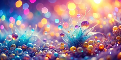 Abstract Organic Bokeh Shapes: Soft Focus Background Texture