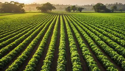 Peanut plantation fields