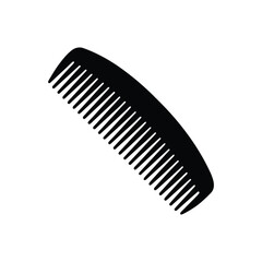 Comb icon. Black Comb icon on white background. Vector illustration