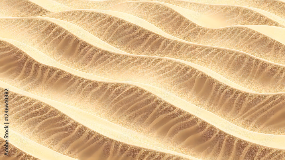 Aufkleber golden wavy patterns creating a smooth, flowing texture reminiscent of sand dunes.