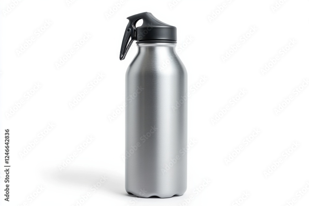 Aufkleber high quality travel water bottle on a clean white background with ample empty space for versatile us