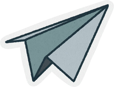Ic&ocirc;ne dessin logo avion papier origami