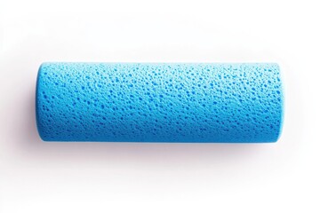 Obraz premium Foam roller isolated on a clean white background with sharp details and realistic lighting