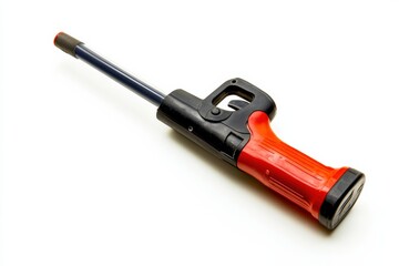 High quality professional stock photo of a caulking gun isolated on a white background with sharp details and realistic lighting