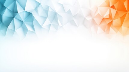 Abstract Geometric Background with Blue and Orange Triangles
