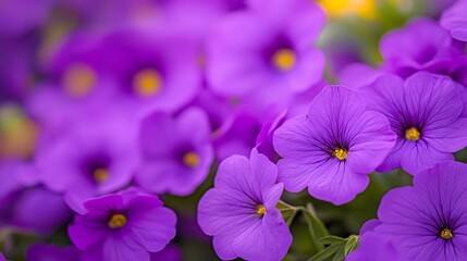 Vibrant purple flower blooming in a lush garden, showcasing nature's beauty and tranquility
