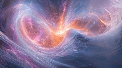 Fototapeta premium Abstract Colorful Swirling Energy in Dynamic Motion and Flowing Waves
