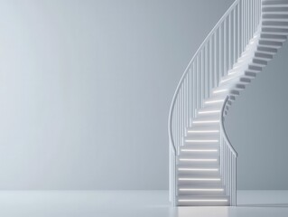 Elegant molecular pathway representation in a sleek, futuristic aesthetic