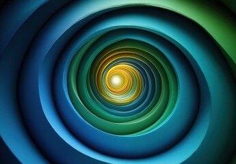 spiral striped background pattern in blue green teal retro sunburst style abstract design with vibrant vintage colors and groovy nostalgic elements