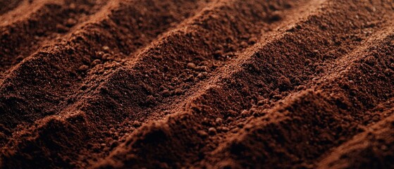 Freshly Tilled Soil with Seeds Planted in Neat Rows for Agriculture and Gardening Enthusiasts