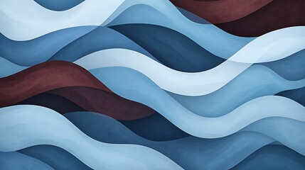 Abstract blue and brown background with wavy line