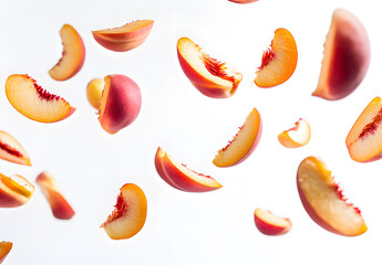 Flying Peach Slices