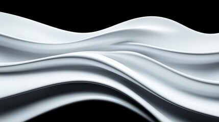 Abstract curved shapes converging into a seamless aerodynamic form