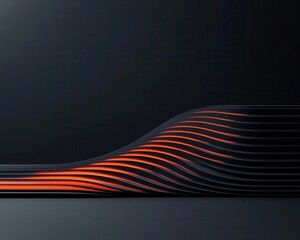 Subtle aerodynamic forces visualized as glowing minimalist lines