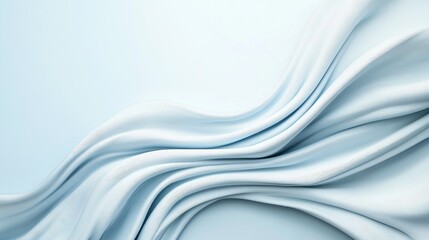 Naklejka premium Elegant White Abstract Texture with Smooth Flowing Waves