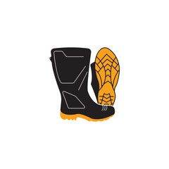 Rain boots icon vector illustration design