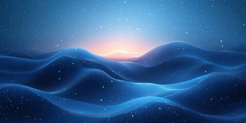 Obraz premium Abstract Blue Gradient Background Soft Lighting Minimalistic Design High Resolution Serene Calming Atmosphere