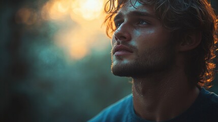 Close Up of Teen Boy Coughing from Respiratory Illness Cold Flu Asthma Allergy Pneumonia Bronchitis Symptom