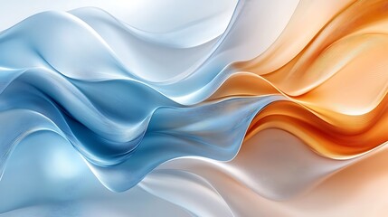 Abstract blue and brown background with wavy line