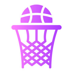 basket ball gradient icon