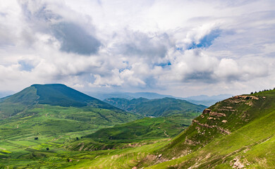The scenery of high mountain grassland in Yu County, Hebei province