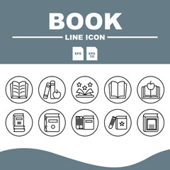 icon book set