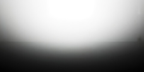 Naklejka premium A soft black and white gradient background that transitions seamlessly from dark to light, with a touch of ethereal lightness at the center. Ideal for minimalist web design, elegant product visuals,