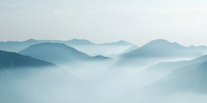 A misty blue background with fog-like patterns and subtle gradients that fade in and out. The atmospheric design adds depth and mystery, perfect for cinematic visuals, sci-fi branding, or digital