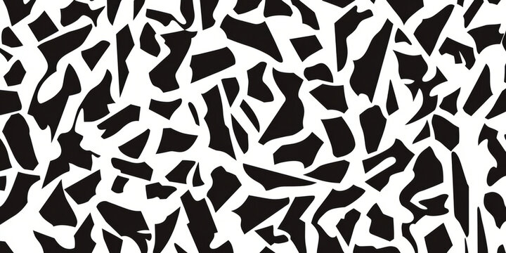 A sharp black and white background with fragmented patterns that create a jagged, chaotic effect. Perfect for edgy fashion visuals, music artwork, or rebellious branding projects.