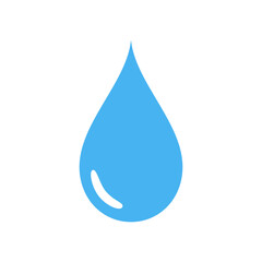 drop of blue water