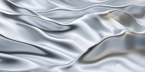Obraz premium A shiny silver sheet metal background with subtle patterns and raised textures. The metallic surface reflects light in a unique way, making it ideal for futuristic, high-tech, or luxury-themed