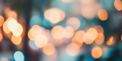 A soft lens blur in muted pastel tones of peach fuzz, light blue, and pale lavender, creating a cinematic dreamy effect.