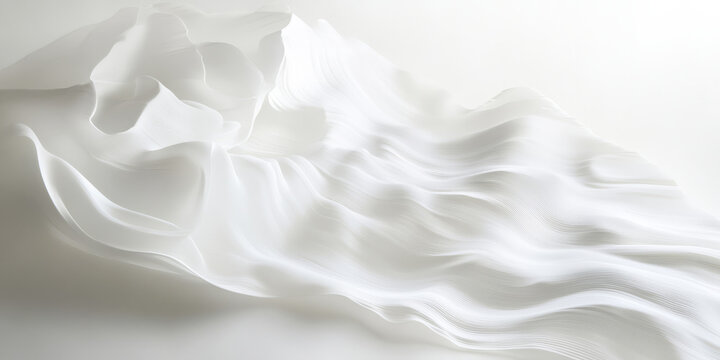 A bright white backdrop with soft, abstract streaks of light flowing horizontally across the surface. This dynamic design evokes a sense of movement and energy, perfect for tech branding, futuristic