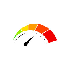 colorful speedometer element